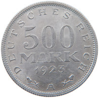 WEIMARER REPUBLIK 500 MARK 1923 A  #MA 098599 - 200 & 500 Mark