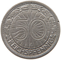 WEIMARER REPUBLIK 50 REICHSPFENNIG 1928 G  #MA 099481 - 50 Renten- & 50 Reichspfennig