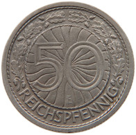 WEIMARER REPUBLIK 50 REICHSPFENNIG 1928 E  #MA 099462 - 50 Renten- & 50 Reichspfennig