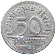 WEIMARER REPUBLIK 50 PFENNIG 1921 D  #MA 098834 - 50 Rentenpfennig & 50 Reichspfennig