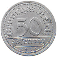 WEIMARER REPUBLIK 50 PFENNIG 1919 G  #MA 098823 - 50 Renten- & 50 Reichspfennig