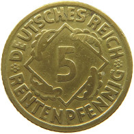 WEIMARER REPUBLIK 5 RENTENPFENNIG 1924 G  #MA 099011 - 5 Rentenpfennig & 5 Reichspfennig