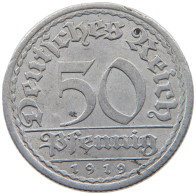 WEIMARER REPUBLIK 50 PFENNIG 1919 A  #MA 098822 - 50 Rentenpfennig & 50 Reichspfennig