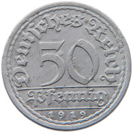 WEIMARER REPUBLIK 50 PFENNIG 1919 A  #MA 098821 - 50 Rentenpfennig & 50 Reichspfennig
