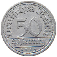 WEIMARER REPUBLIK 50 PFENNIG 1919 A  #MA 098829 - 50 Rentenpfennig & 50 Reichspfennig