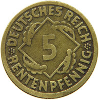 WEIMARER REPUBLIK 5 RENTENPFENNIG 1924 F  #MA 099010 - 5 Renten- & 5 Reichspfennig