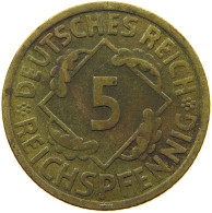 WEIMARER REPUBLIK 5 PFENNIG 1935 G  #MA 099019 - 5 Renten- & 5 Reichspfennig