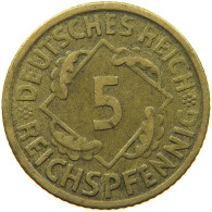 WEIMARER REPUBLIK 5 PFENNIG 1935 G  #MA 099006 - 5 Rentenpfennig & 5 Reichspfennig