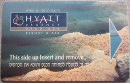 ISRAEL HOTEL HYATT DEAD SEA STERN LLAVE CLE CLEF DE CHAMBRE HOTELKARTE ROOM KEY CARD ZIMMERSCHLUSSEL - Etiquetas De Hotel