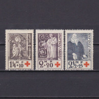 FINLAND 1933, Sc# B12-B14, Semi-postal Stamps, Famous People, Religion, MH - Ongebruikt