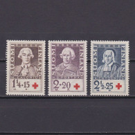 FINLAND 1935, Sc# B18-B20, Semi-postal Stamps, Famous People, MH - Ongebruikt