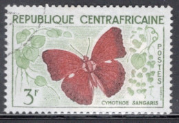 Central African Republic 1960  Single Stamp From The Butterflies Set In Fine Used - Centrafricaine (République)