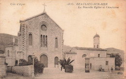 [-10%] FRANCE - Beaulieu Sur Mer - La Nouvelle Eglise Et LAncienne - Carte Postale Ancienne - Beaulieu-sur-Mer