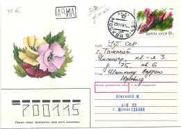 B2501 Russia USSR Flora Plant Flower Interesting Franking Air Mail - Plaatfouten & Curiosa