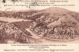 FRANCE - Vue De L'usine Hydro-électrique Future De Guerledan Sur Le Blavet - Carte Postale Ancienne - Andere & Zonder Classificatie