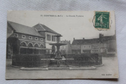 Cpa 1923, Contres, La Grande Fontaine, Loir Et Cher 41 - Contres