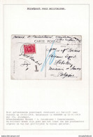 DDAA 021 - Taxation Sur Courrier Militaire - Taxation 10 C HOBOKEN S/ Carte-Vue PARIE 1919 - D'un Soldat Convalescent - Covers & Documents