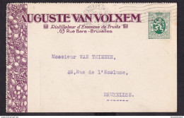 DDZ 582 - Archive Vanthienen (Encadreur à BXL) - Carte TP Lion Héraldique BXL 1929 - Van Volxem , Essences De Fruits - 1929-1937 Heraldieke Leeuw