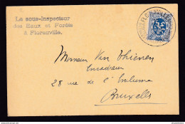 DDZ 583 - Archive Vanthienen (Encadreur à BXL) - Carte TP Héraldique FLORENVILLE 1932 - Sous-Inspecteur Eaux Et Forets - 1929-1937 Heraldic Lion