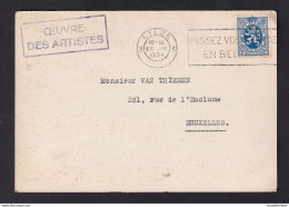 DDZ 588 - Archive Vanthienen (Encadreur à BXL) - Carte Illustrée TP Héraldique LIEGE 1934 - L'Oeuvre Des Artistes - 1929-1937 León Heráldico