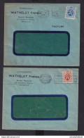 DDZ 514 -- 2 Enveloppes TP Lion Héraldique BXL , 1 Au Tarif Lettre 1931 , 1 Au Tarif Réduit FACTURE En 1935 - 1929-1937 Lion Héraldique