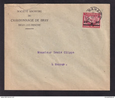 DDCC 100 -- J.O. ANVERS 1920 - Enveloppe TP Jeux Olympiques MANAGE 1921 - Entete S.A.Charbonnage De BRAY (lez BINCHE) - Verano 1920: Amberes (Anvers)