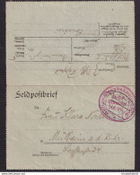 DDBB 622 -- Feldpostbrief 1915 GENT-COURTRAI Bahnpost Zug 118 - Cachet Militar-Eisenbahndirektion, Localisé à COURTRAI - Deutsche Armee