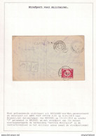 DDEE 700 - Taxation Sur Courrier Militaire - Taxation Simple 10 C BRUSSEL S/ Carte-Vue BOULOGNE 1919 - ARMY P.O. S.91 - Brieven En Documenten
