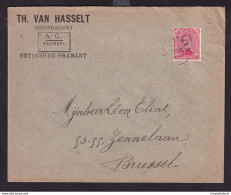 38/090 - FORTUNE 1919 - Enveloppe TP Albert Cachet Electoral OETINGHEN (Brabant) - Entete Van Hasselt , Verzekeringen - Fortune Cancels (1919)