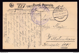 DDCC 889 - Carte-Vue BRUGES En Feldpost 1917 Vers Wilhelmshaven - En Violet, Kaiserliche Kommandatur WENDUYNE - Esercito Tedesco