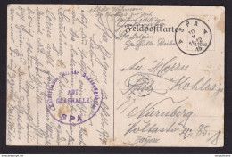 DDCC 885 - Carte-Vue En Feldpost SPA 1915 Vers Nurnberg - Violet SPA Kaiserliches Militar Genesungsheim , Abt. Glashalle - Deutsche Armee