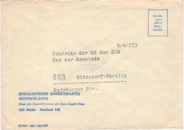 Ganzsache HPA 104 - SED Berlin > Sekretär Grundorganisation Der SED 8103 Ottendorf-Okrilla Vgl Reichste Partei Europas - Sobres - Usados