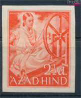 Nationales Indien (2.WK.) X B Vorbereitete Ausgabe Postfrisch 1943 Nationalregierung (10256367 - 1936-47 King George VI
