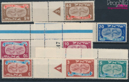 Israel 10KZ-14KZ (kompl.Ausg.) Postfrisch 1948 Jüdische Festtage (10256715 - Ungebraucht (ohne Tabs)