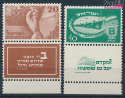 Israel 30-31 Mit Tab (kompl.Ausg.) Postfrisch 1950 Unabhängigkeit (10256709 - Neufs (avec Tabs)