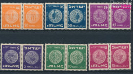 Israel 43K-50K (kompl.Ausg.) Kehrdruck Postfrisch 1950 Alte Münzen (10256706 - Nuovi (senza Tab)