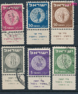 Israel 22-27 Mit Tab (kompl.Ausg.) Gestempelt 1949 Alte Münzen (10256673 - Oblitérés (avec Tabs)