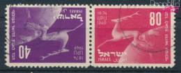 Israel 28-29K (kompl.Ausg.) Kehrdruck Gestempelt 1950 75 Jahre UPU (10256666 - Gebraucht (ohne Tabs)