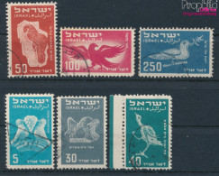 Israel 33-38 (kompl.Ausg.) Gestempelt 1950 Vogeldarstellungen (10256661 - Gebruikt (zonder Tabs)