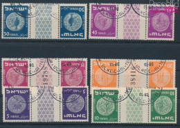 Israel 43KZW-50KZW (kompl.Ausg.) Gestempelt 1950 Alte Münzen (10256654 - Used Stamps (without Tabs)