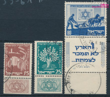 Israel 59-61 Mit Tab (kompl.Ausg.) Gestempelt 1951 Jüdischer Nationalfonds (10256646 - Gebruikt (met Tabs)