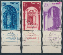 Israel 89-91 Mit Tab (kompl.Ausg.) Gestempelt 1953 Jüdische Festtage (10256631 - Oblitérés (avec Tabs)