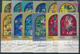 Israel 576-587 Mit Tab (kompl.Ausg.) Gestempelt 1973 Mosaikfenster (10256618 - Used Stamps (with Tabs)