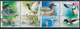 Israel 1131-1134 Mit Tab (kompl.Ausg.) Viererstreifen Gestempelt 1989 Gänsevögel (10256603 - Used Stamps (with Tabs)