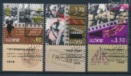 Israel 1244-1246 Mit Tab (kompl.Ausg.) Gestempelt 1992 Hebräischer Film (10256595 - Usados (con Tab)