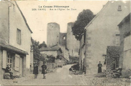 - Dpts Div -ref-BM185- Creuse - Crocq - Rue De L Eglise - Les Tours - - Crocq