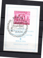 East Germany (DDR) 1954 Sheet Stampexhibition Berlin (Michel Block 10) Nice Used - 1950-1970