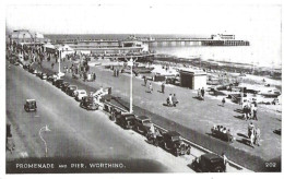 Carte Postale: WORTHING: Promenade And Pier. - Worthing