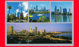 AUSTRALIA - Cartolina Viaggiata Nel 2008 - Perth - Panorama - - Perth