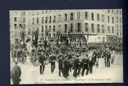 CPRepro - CATASTROPHE DU DIRIGEABLE “RÉPUBLIQUE” LE 25/9/1909 - FUNÉRAILLES DES VICTIMES À VERSAILLES - TRANSPORT DES CO - Funerali